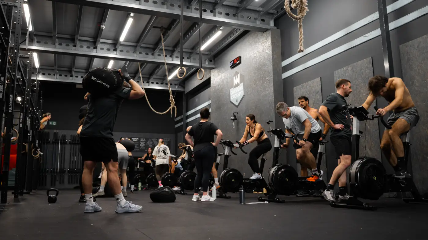 Main gym floor at Coastline CrossFit, Ocean Plaza Southport